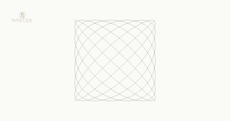 figura Lissajous na minimalistycznym tle